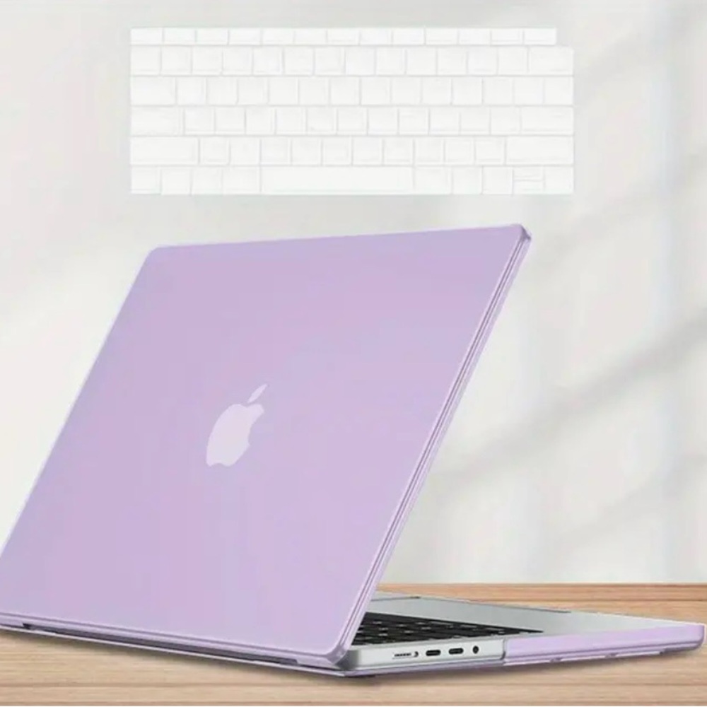 Lavender MacBook Case with keyboard cover